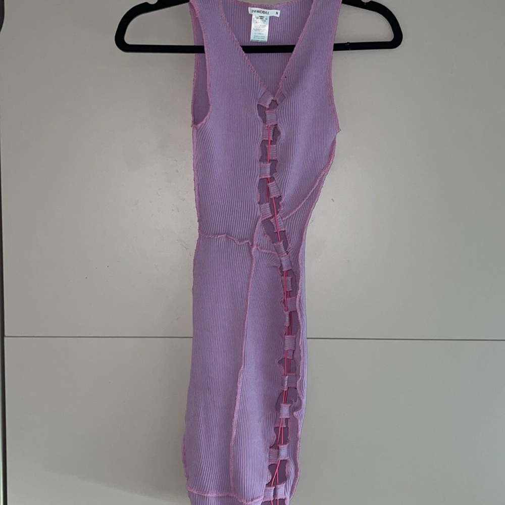 Weaved cut-out dress
